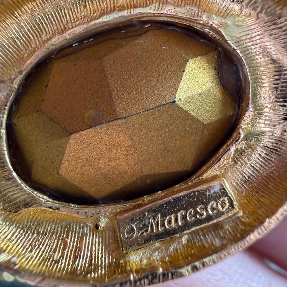 Vintage Maresco Jeweled Chain Necklace and unsigned Matching Cuff - Picture 6 of 15